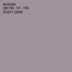 #A09399 - Dusty Gray Color Image